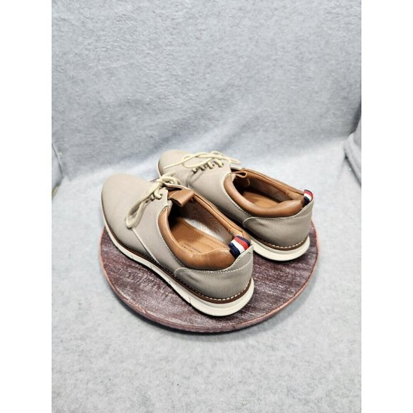 Tommy Hilfiger Mens Tan Canvas & Leather Casual Sneakers - Picture 5 of 10